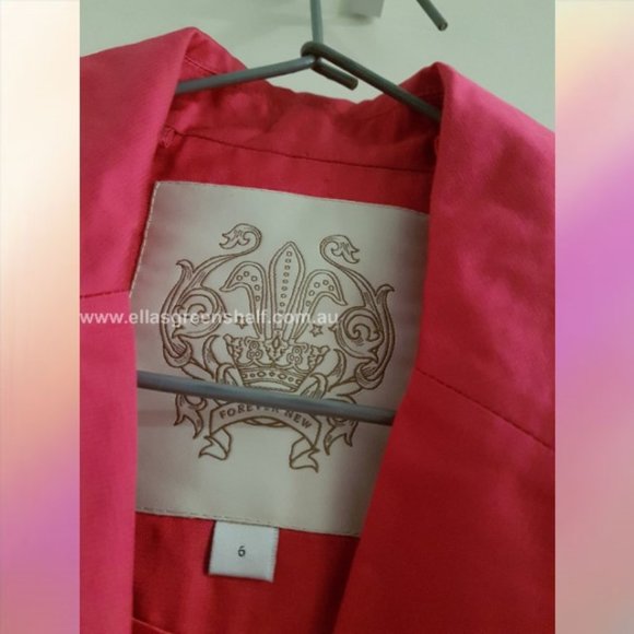 Forever New size 6 Pink Coat - Picture 6 of 8